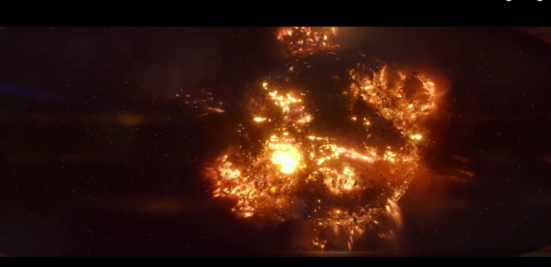 The Force Awakens Starkiller base destroeyed